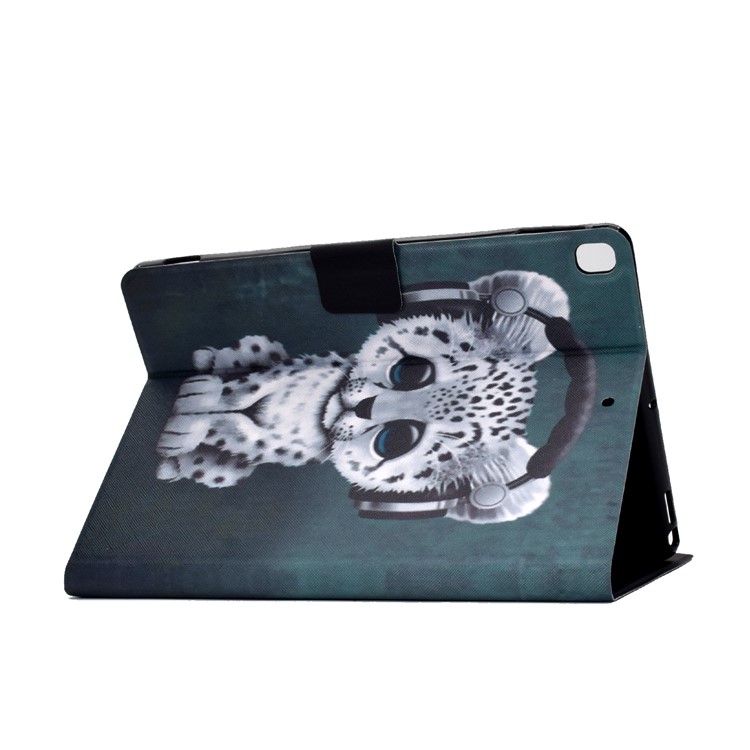 Stampa Modello Copertura Cuoio Titolare Della Carta PU Tablet Per Apple IPad 10,2 (2019) - Leopardo-4