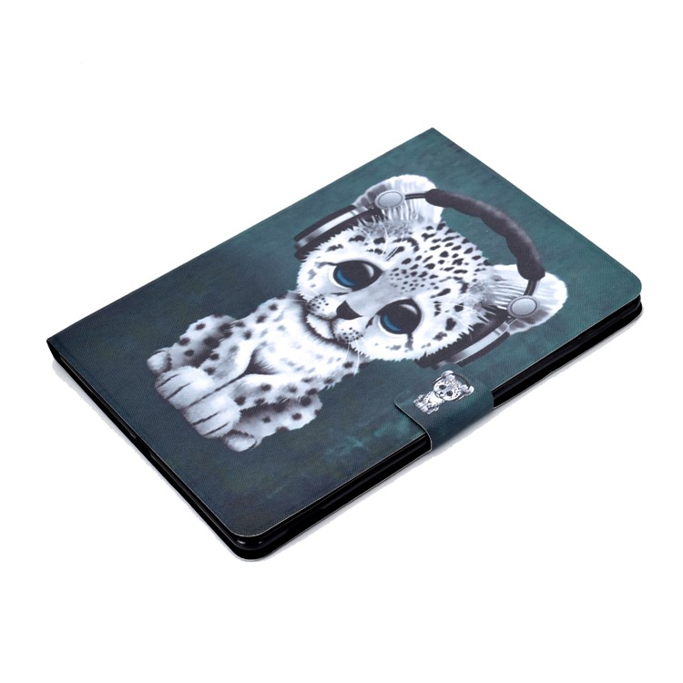 Stampa Modello Copertura Cuoio Titolare Della Carta PU Tablet Per Apple IPad 10,2 (2019) - Leopardo-5
