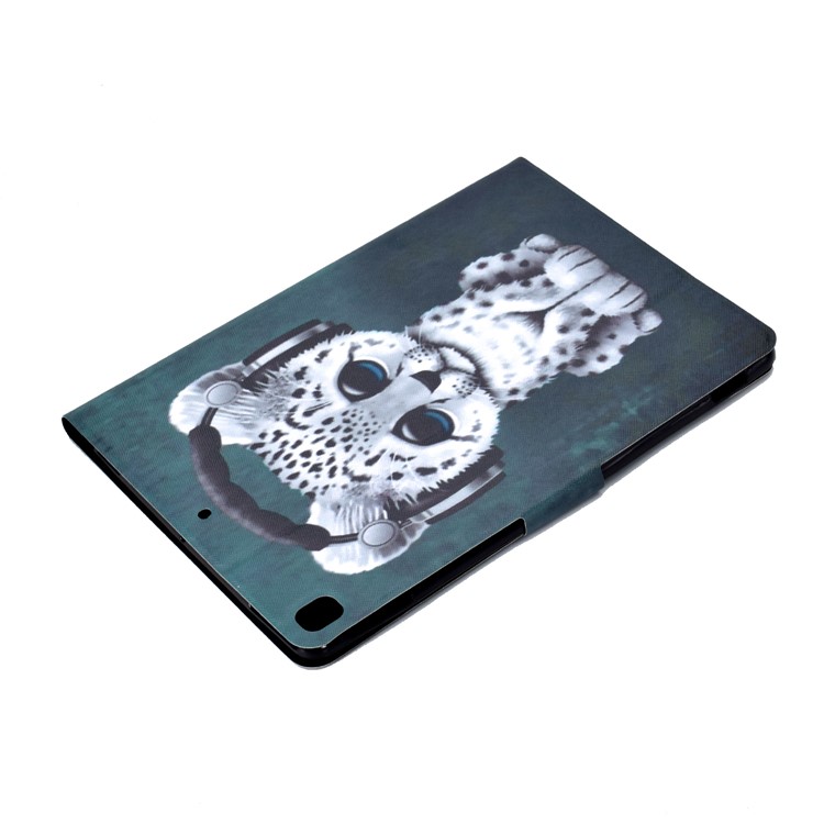 Stampa Modello Copertura Cuoio Titolare Della Carta PU Tablet Per Apple IPad 10,2 (2019) - Leopardo-6