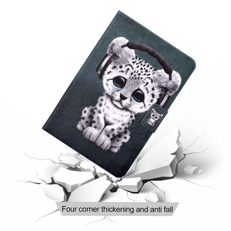 Stampa Modello Copertura Cuoio Titolare Della Carta PU Tablet Per Apple IPad 10,2 (2019) - Leopardo-7