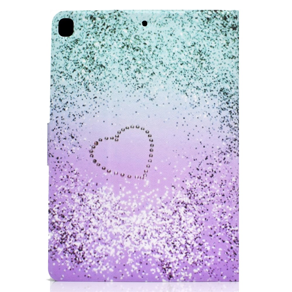 Stampa Modello Copertura Cuoio Titolare Della Carta PU Tablet Per Apple IPad 10,2 (2019) - Cuore-3
