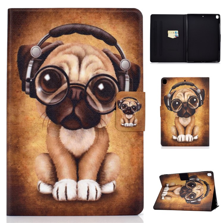 A Impressão De Padrões De Cobertura PU Titular Do Cartão De Couro Comprimido Para A Maçã Ipad 10,2 (2019) - Passatempo Da Música-1