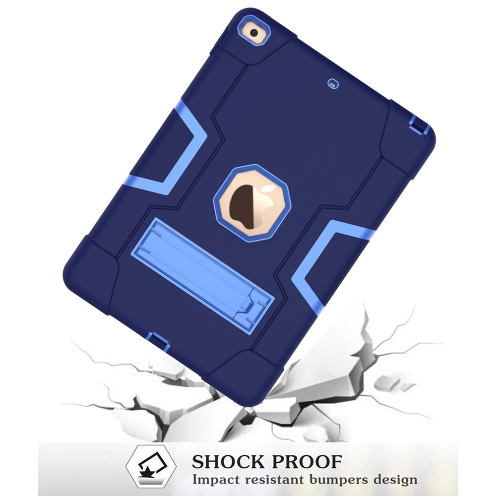 TPU Prova Di Scossa + Tablet PC Combinato Coprire Con Cavalletto Per Apple IPad 10,2 (2019) - Blu Scuro / Baby Blue-7