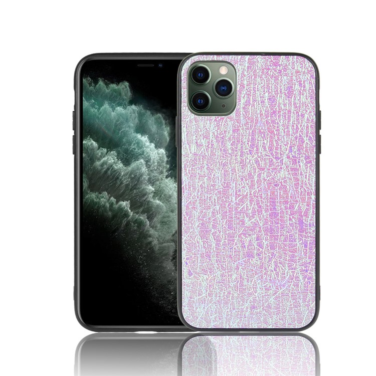 

PU Leather Coated TPU Phone Cover for iPhone 11 Pro Max 6.5 inch (2019) - Purple, iPhone 11 Pro Max 6.5 inch