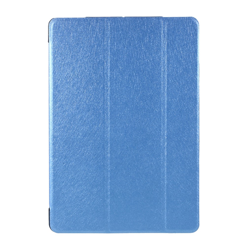 Slim Case for iPad 10.2 (2021)/(2020)/(2019) PU Leather Shockproof Tablet Cover Tri-fold Stand Protector with Silk Texture Auto Sleep/Wake Function - Dark Blue