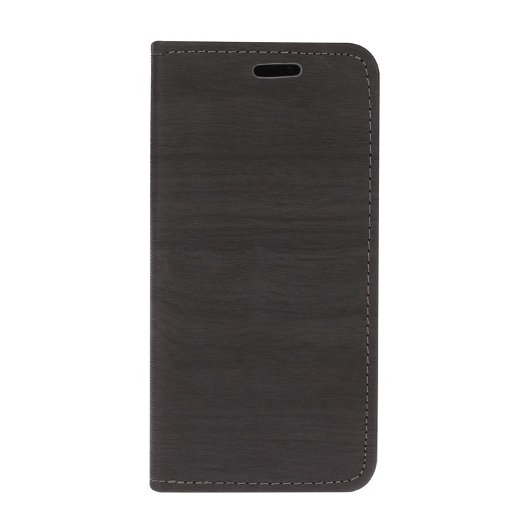 

Auto-absorbed Wood Skin PU Leather Case with Stand for iPhone 11 Pro 5.8 inch - Coffee, iPhone 11 Pro 5.8 inch