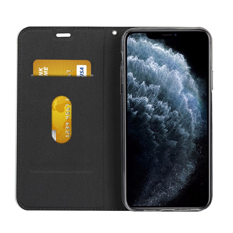 Stand Leather Card Holder Case for iPhone 11 Pro Max 6.5 inch - Black-5