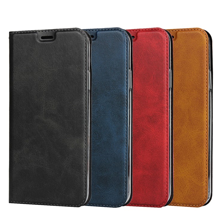 Basamento Del Cuoio Caso Con Slot Per Schede Per IPhone 11 Pro 5,8 Pollici - Nero-10