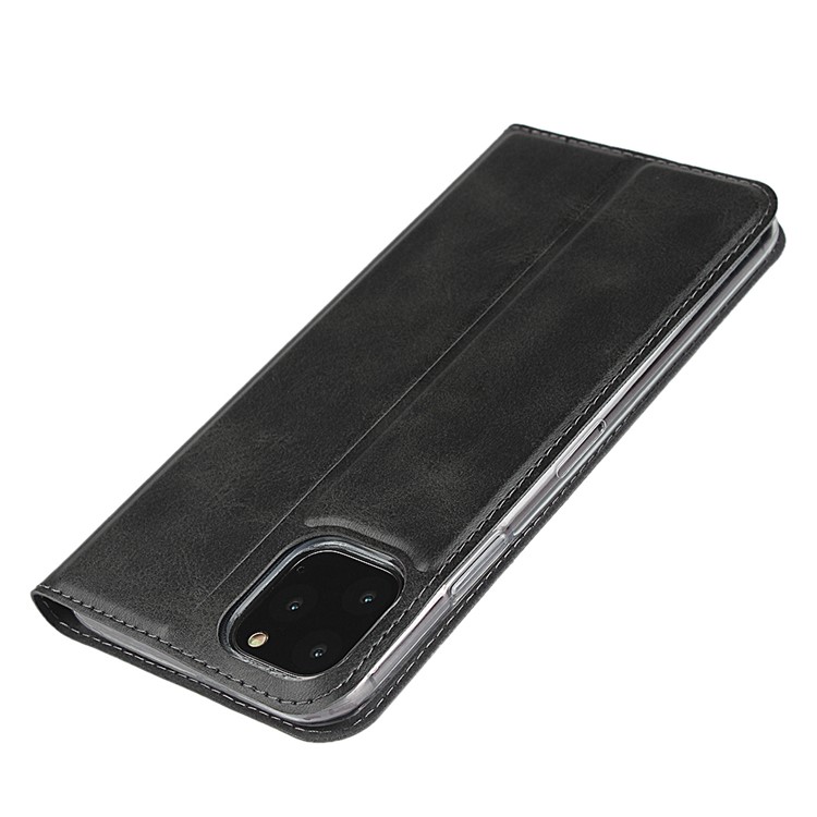 Leather Stand Case with Card Slot for iPhone 11 Pro 5.8 inch - Black-7