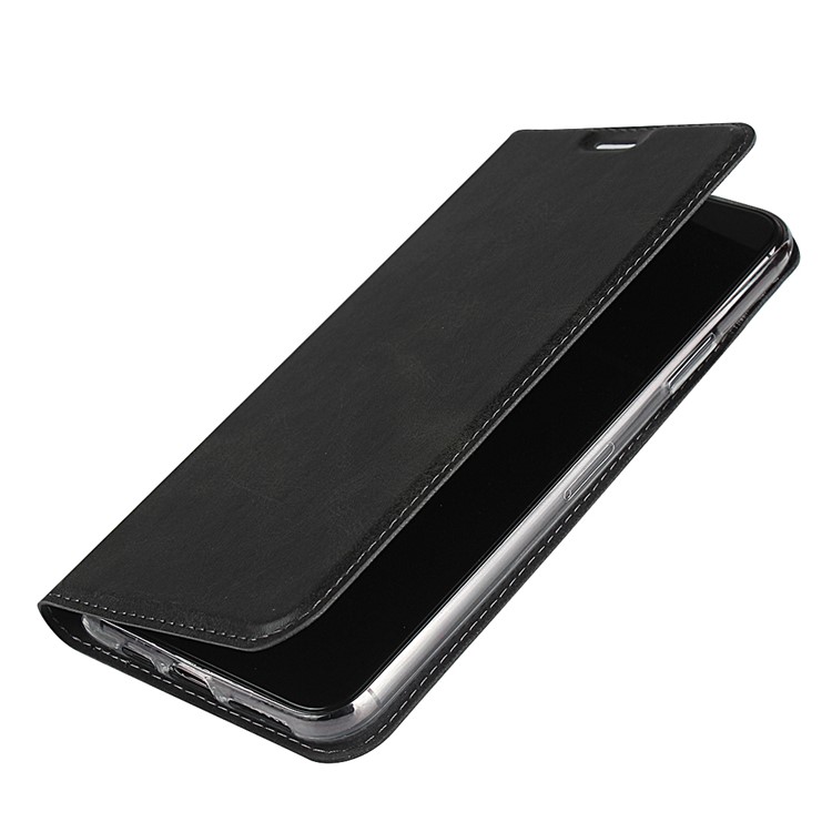 Leather Stand Case with Card Slot for iPhone 11 Pro 5.8 inch - Black-8