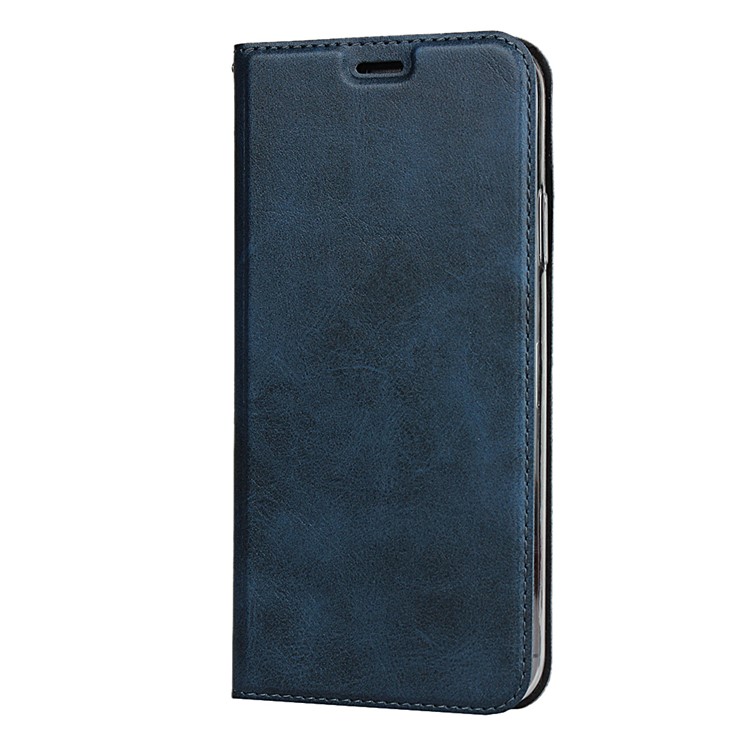 Couro Ficar Caso Com Slot Para Cartão De Iphone 11 Pro 5,8 Polegadas - Azul-3