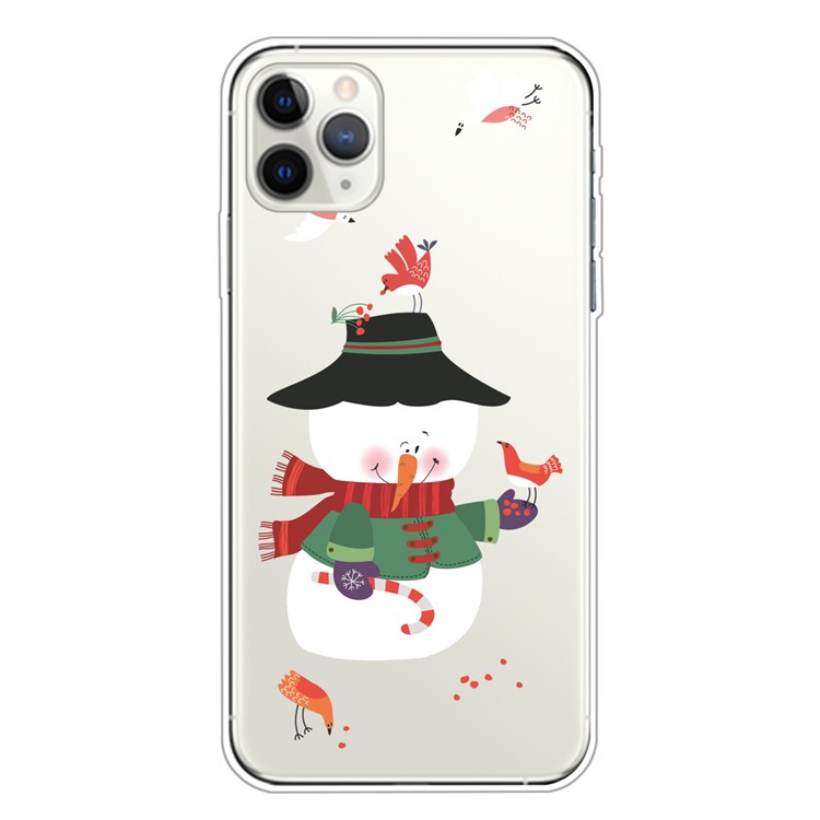 Pattern Printing TPU Phone Case for iPhone 11 Pro Max 6.5 inch (2019) - Snowman-1