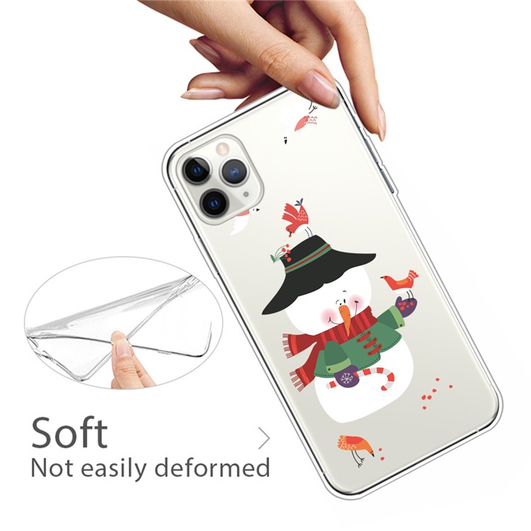 Pattern Printing TPU Phone Case for iPhone 11 Pro Max 6.5 inch (2019) - Snowman-4