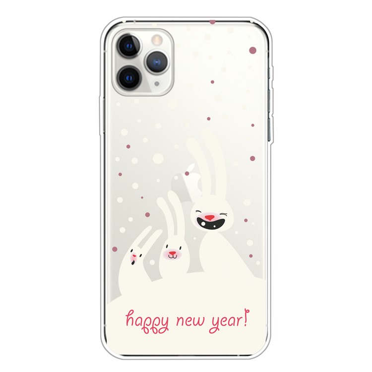 Pattern Printing TPU Phone Case for iPhone 11 Pro Max 6.5 inch (2019) - Happy New Year