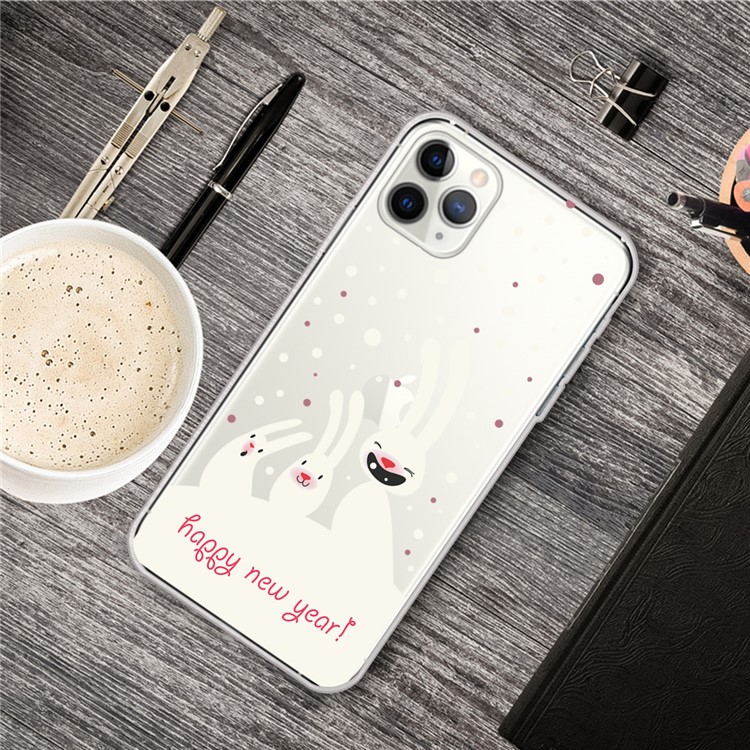 Pattern Printing TPU Phone Case for iPhone 11 Pro Max 6.5 inch (2019) - Happy New Year-2