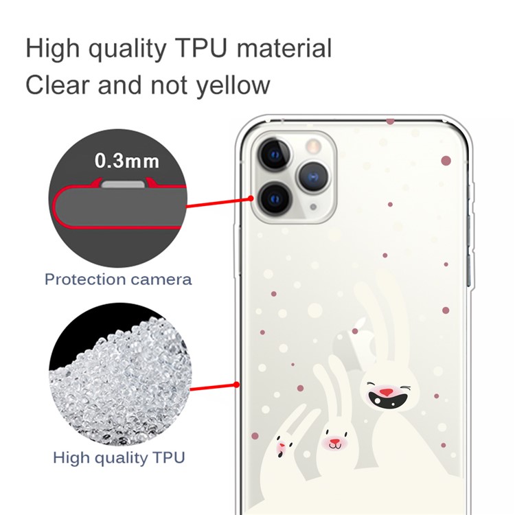 Pattern Printing TPU Phone Case for iPhone 11 Pro Max 6.5 inch (2019) - Happy New Year-3