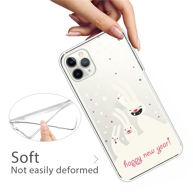 Pattern Printing TPU Phone Case for iPhone 11 Pro Max 6.5 inch (2019) - Happy New Year-4