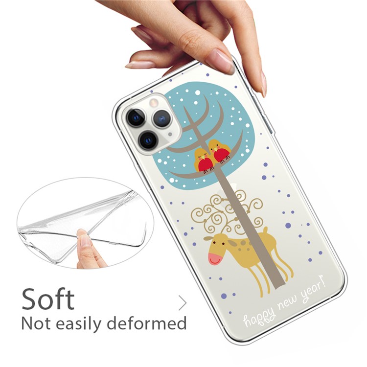 Pattern Printing TPU Phone Case for iPhone 11 Pro Max 6.5 inch (2019) - Birds and Donkey-4