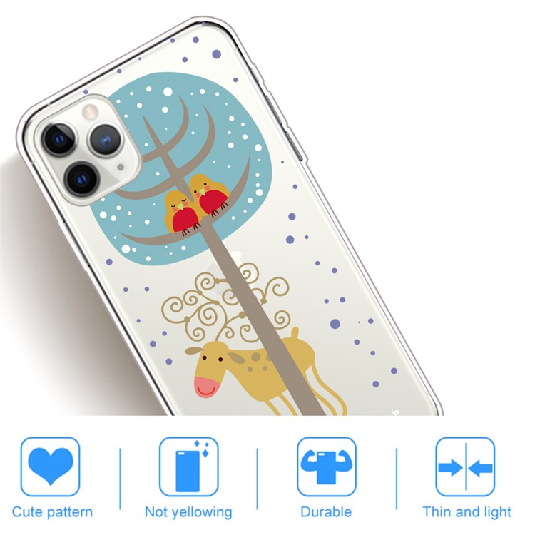 Pattern Printing TPU Phone Case for iPhone 11 Pro Max 6.5 inch (2019) - Birds and Donkey-5