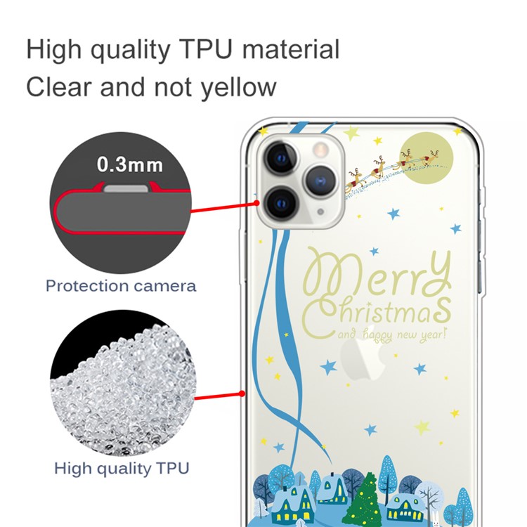 Christmas Series IMD TPU Case for iPhone 11 Pro 5.8 inch - Merry Christmas-3