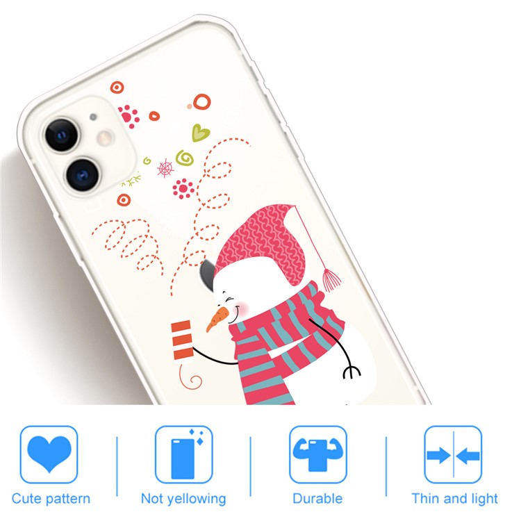 Christmas Style Pattern Printing TPU Phone Case for iPhone 11 6.1-inch - Style A-5