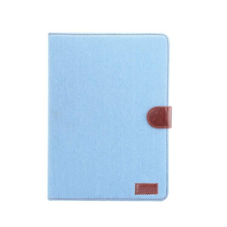 Calça Jeans Pano De Couro + PC Carteira Caso Estande Tablet Para Ipad 10.2 (2019) - Bebê Azul-2