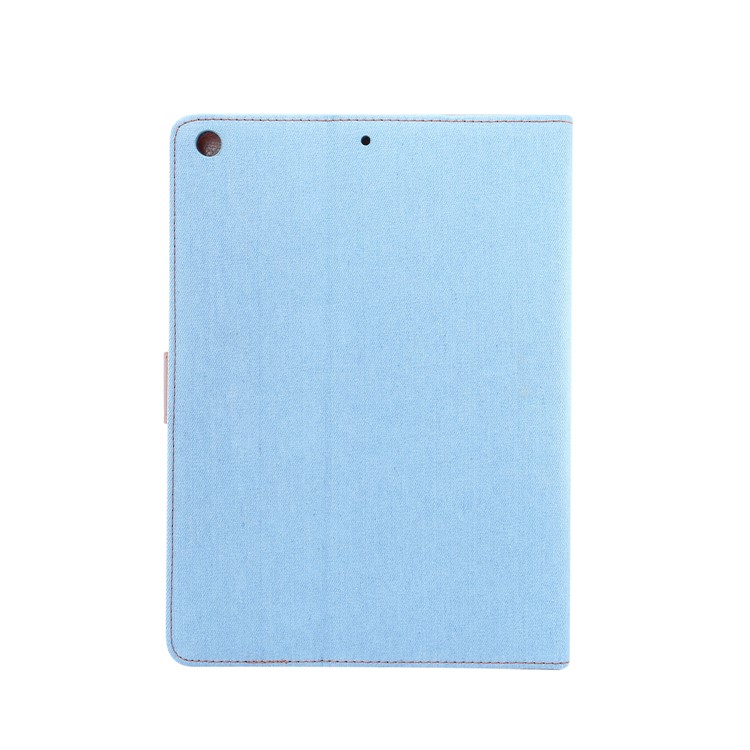 Calça Jeans Pano De Couro + PC Carteira Caso Estande Tablet Para Ipad 10.2 (2019) - Bebê Azul-3