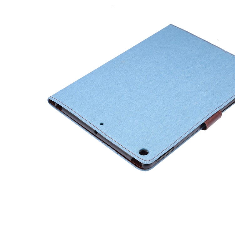 Calça Jeans Pano De Couro + PC Carteira Caso Estande Tablet Para Ipad 10.2 (2019) - Bebê Azul-6