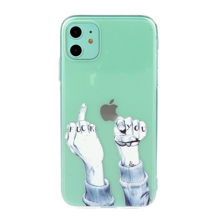 Impression TPU Étui Mobile Pour IPhone 11 6.1 Pouces - Doigt-2