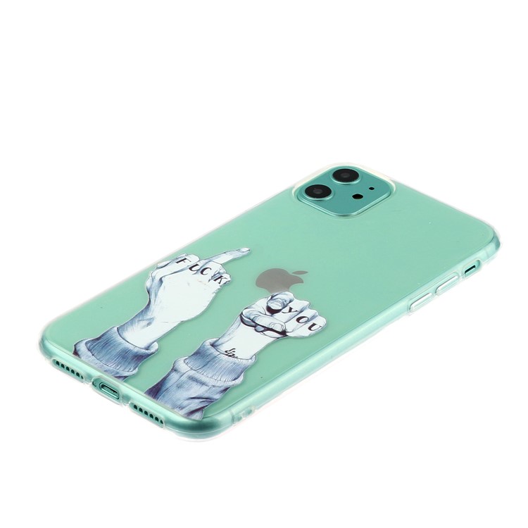 Impression TPU Étui Mobile Pour IPhone 11 6.1 Pouces - Doigt-3