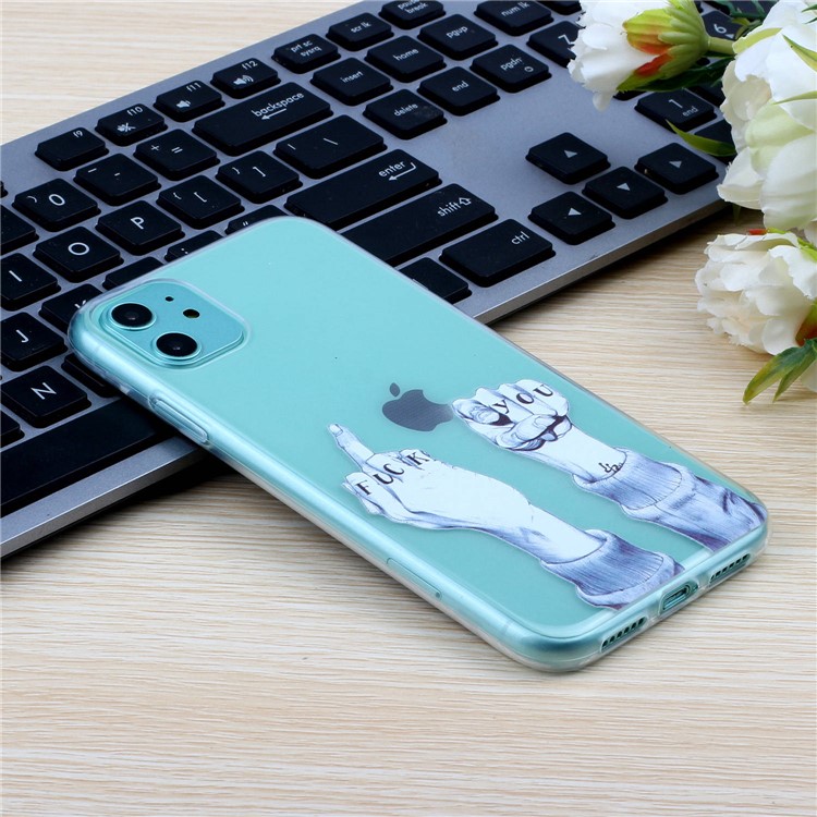 Impression TPU Étui Mobile Pour IPhone 11 6.1 Pouces - Doigt-7
