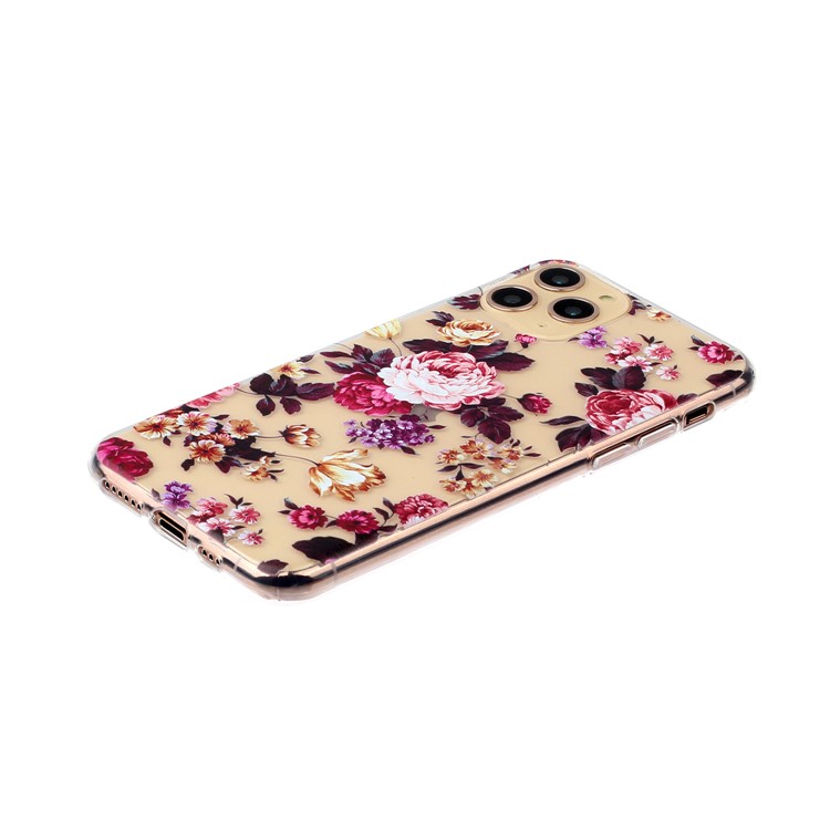 Cas D'impression Modèle De Téléphone TPU Pour IPhone 11 Pro 5,8 Pouces - Fleur Colorisée-3