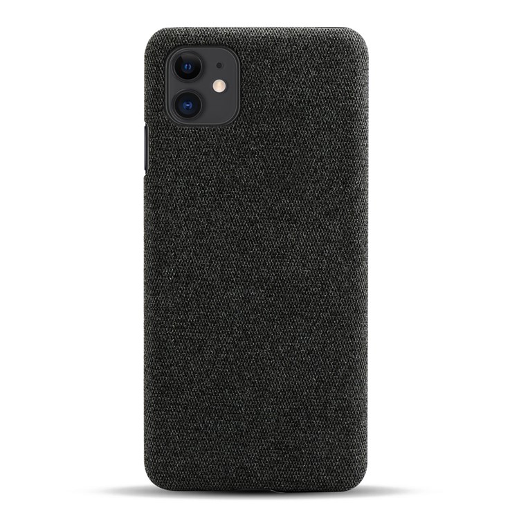 PC Caixa Do Telefone Móvel Pano + Cobertura Para Iphone 11 6,1 Polegadas - Preto-3