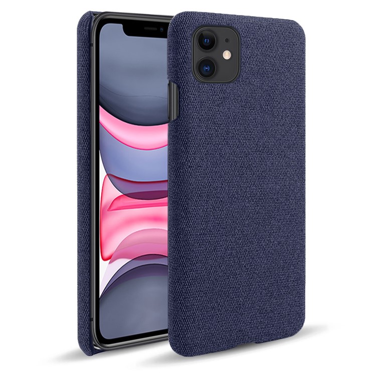 PC Caixa Do Telefone Móvel Pano + Cobertura Para Iphone 11 6,1 Polegadas - Azul-1