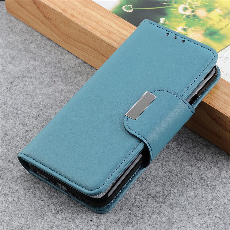 Multiple Card Slots Stand Leather Wallet Phone Case for iPhone 11 6.1-inch - Baby Blue-9