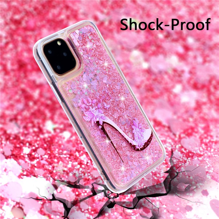 Musterdruckprägungen Glitterpulver Treibsand TPU Telefonkasten Für Iphone 11 Pro 5,8 Inch - Stöckelschuhe-2