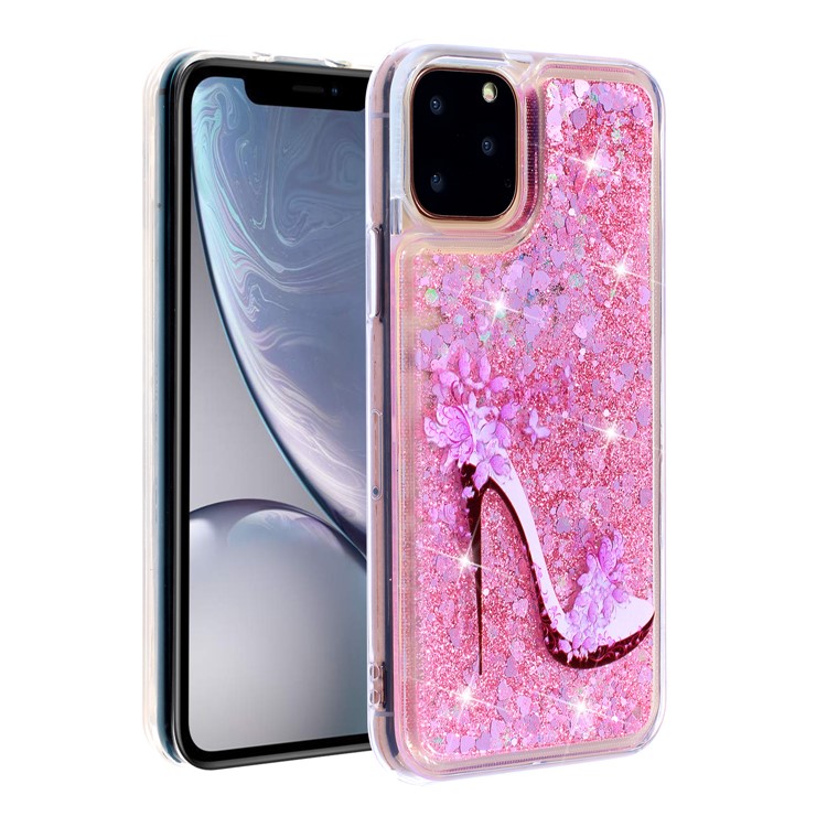 Musterdruckprägungen Glitterpulver Treibsand TPU Telefonkasten Für Iphone 11 Pro 5,8 Inch - Stöckelschuhe-3