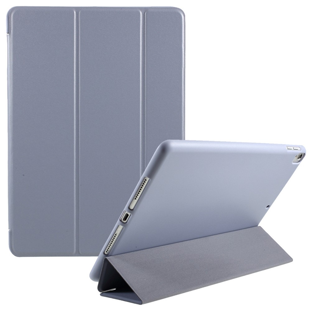 Tri-fold Leather Stand Tablet Case Cover Shell Heat-Dissipate Honeycomb Inner for iPad 10.2 (2021) / (2020) / (2019) - Purple