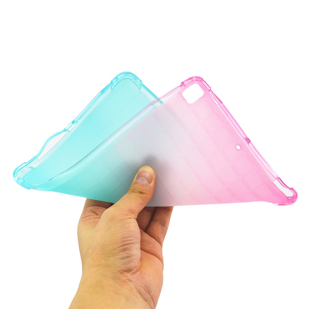 Colorful Air Cushion TPU Cover Case for Apple iPad 10.2 (2020) (2019)/Pro 10.5-inch (2017)/Air 10.5 inch (2019)/Pro 10.5-inch (2017)/Air 10.5 inch (2019) - Pink/Green-5
