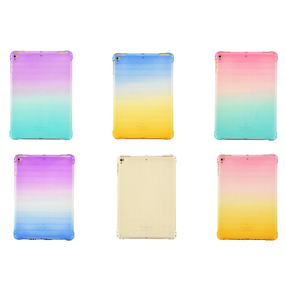 Colorful Air Cushion TPU Cover Case for Apple iPad 10.2 (2020) (2019)/Pro 10.5-inch (2017)/Air 10.5 inch (2019)/Pro 10.5-inch (2017)/Air 10.5 inch (2019) - Pink/Green-8