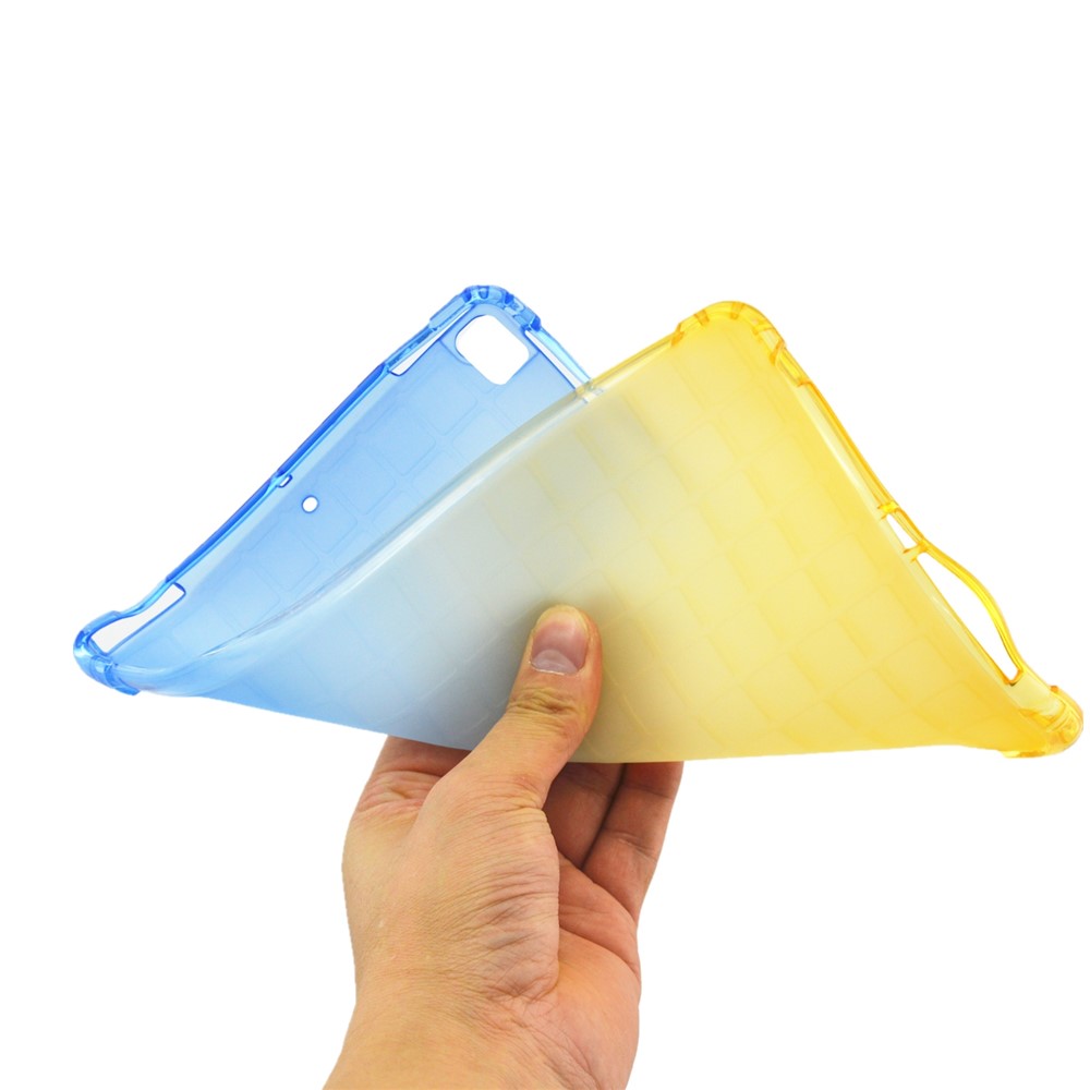 Colorful Air Cushion TPU Cover Case for Apple iPad 10.2 (2020) (2019)/Pro 10.5-inch (2017)/Air 10.5 inch (2019) - Blue/Yellow-5