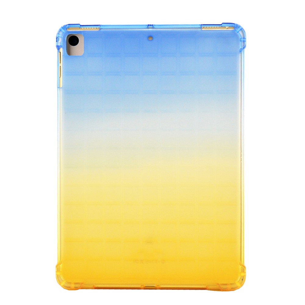 Colorful Air Cushion TPU Cover Case for Apple iPad 10.2 (2020) (2019)/Pro 10.5-inch (2017)/Air 10.5 inch (2019) - Blue/Yellow-7