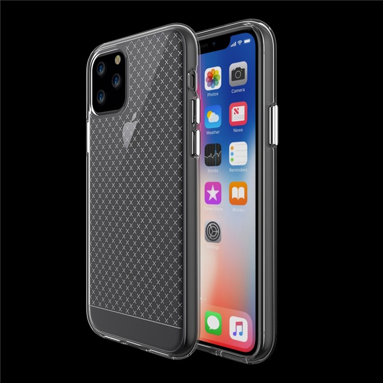 For iPhone 11 Pro Max 6.5 inch Cross Pattern Soft TPU Phone Protective Case-4