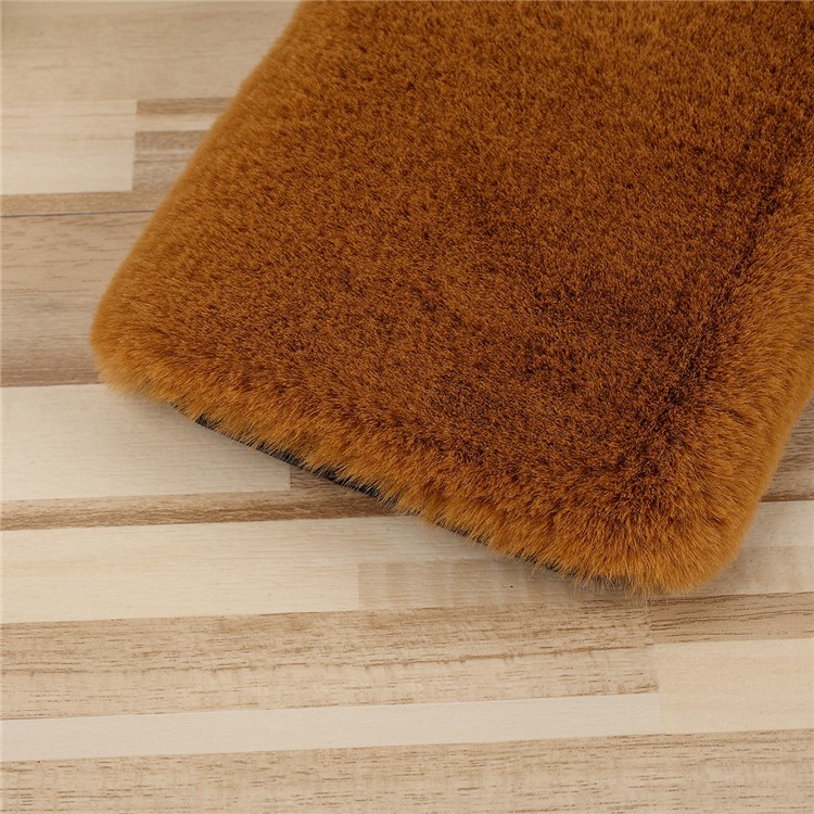 Soft Fur Coated TPU Phone Case for iPhone 11 6.1 inch - Coffee-3