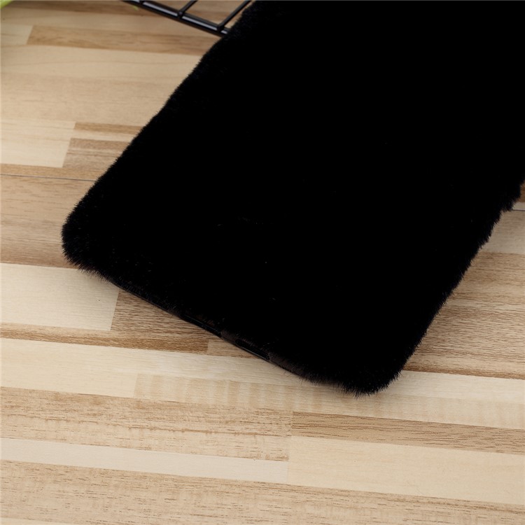 Soft Fur + TPU Phone Casing for iPhone 11 Pro 5.8-inch - Black-3