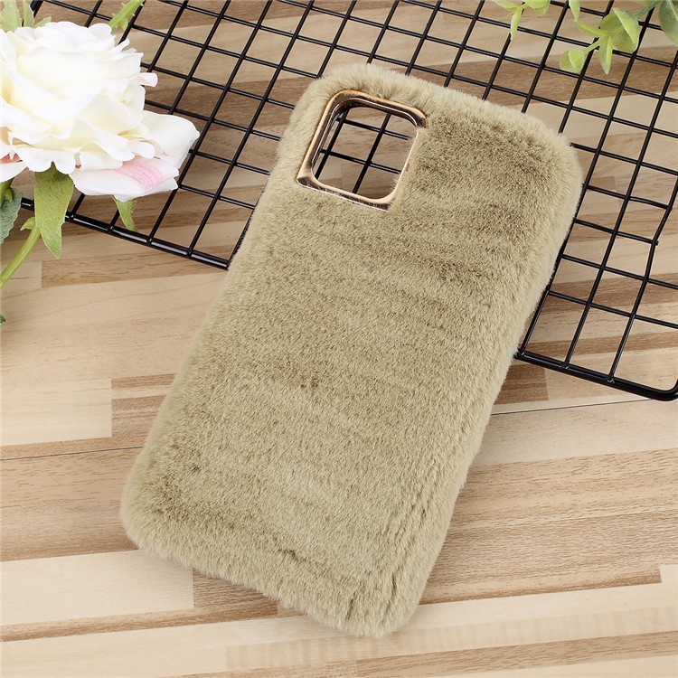 Soft Fur + TPU Phone Casing for iPhone 11 Pro 5.8-inch - Green-1
