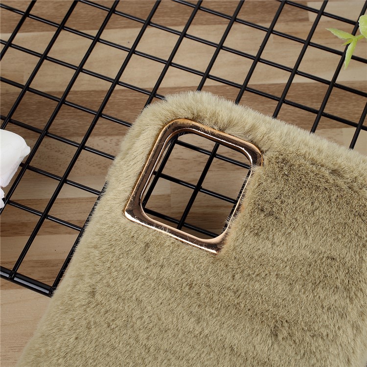 Soft Fur + TPU Phone Casing for iPhone 11 Pro 5.8-inch - Green-2