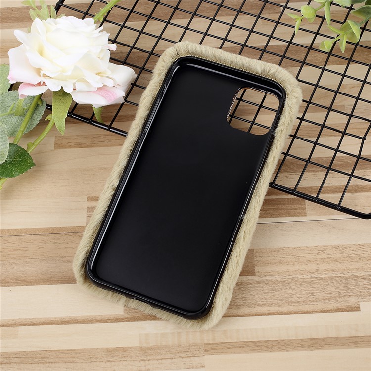 Soft Fur + TPU Phone Casing for iPhone 11 Pro 5.8-inch - Green-4