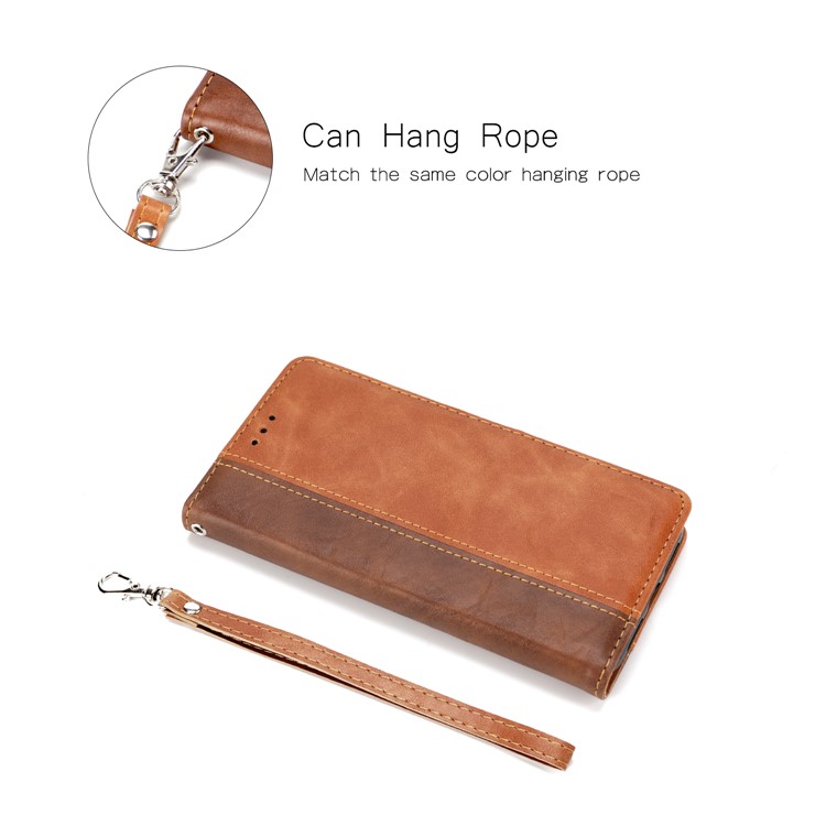 Stitching Wallet Leather Stand Case for iPhone 11 Pro Max 6.5 inch - Coffee / Brown-4