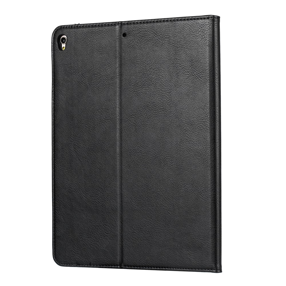 Auto-absorbed PU Leather Wallet Stand Tablet Case with Pen Slot for iPad 10.2 (2019) - Black-3